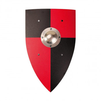 Штит, VAH Norman shield, црно-црвен 